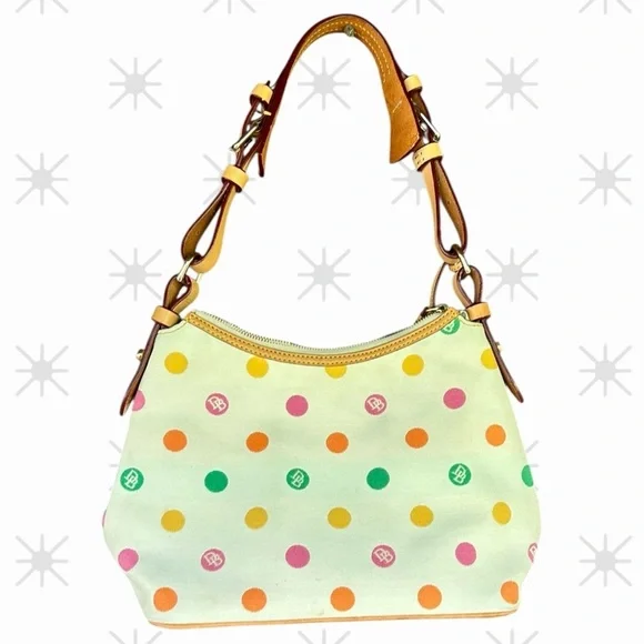 Dooney & Bourke Multicolor Polka Dot Shoulder Bag - Picture 2 of 6
